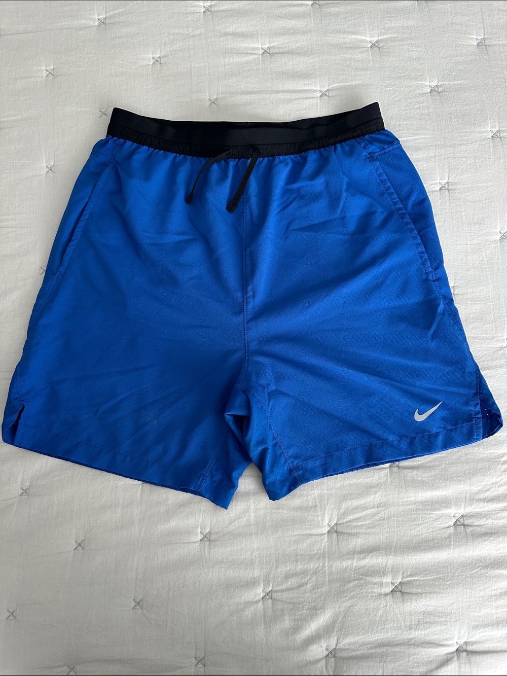 Nike Boy’s Royal Blue Athletic Shorts with Black Waistband